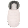 Dětský fusak New Baby s kožíškem - Dusty pink