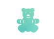 Plavecká deska Baby medvídek 280 x 300 x 38 mm - Zelená