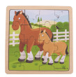 Puzzle Bigjigs Toys - Kůň s hříbátkem
