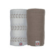 Swaddler Solid Matcha 2balení 110 x 110 cm Lodger - Birch/Buffalo