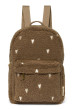 Teddy Midi Backpack - batůžek s přední kapsou Studio Noos - Brown Hearts