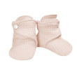 Capáčky pro miminko barefoot svetrové Powder pink Esito  - Vel. 2