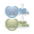 Šidítko Ultrasoft Premium 0-6 m 2 ks Philips Avent - Chlapec