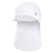 Kšiltovka tenká pirát Outlast®s UV faktorem 50+, bílá/pruh bíločerný - vel. 6 (54-57 cm)