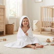 Dětská froté osuška s kapucí 100x100 cm New Baby  - White