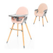 Dětská židlička Dolce 2  - Blush Pink/Grey