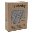 Bambusová pletená deka New Baby se vzorem 100 x 80 cm - Grey