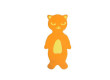 Plavecká deska Kočka 400 x 250 x 38 mm - Oranžová