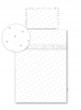 2-dílné bavlněné povlečení s volánky Bílé/hvězdičky šedé - 120x90 cm
