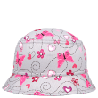 Dívčí funkční klobouk Motýlci Šedý RDX - Vel. 48