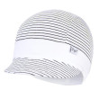 Kšiltovka tenká pruh Outlast®s UV faktorem 50+, pruh bíločerný/bílá - Vel. 2 (39-41 cm)