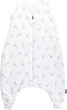 Letní bio spací pytel s nožičkami žirafky aqua Kaarsgaren - Vel. 100 cm