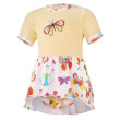 Body šaty tenké KR set Outlast® UV 50+ Sv. žlutá/motýlci - Vel. 92