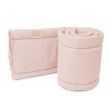 Luxusní mantinel mušelín do postýlky 180 cm Esito - Pink - růžová