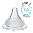 Náhradní savička pro kojeneckou láhev 2 ks b.box - Střední průtok