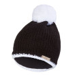 Čepice pletená Outlast ® - černá/bílá bambule - Vel. 3 (42-44 cm)