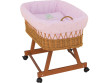 Proutěný košík na miminko Scarlett Méďa - Růžová