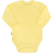 Kojenecké body s dlouhým rukávem New Baby Pastel žluté - Vel. 68