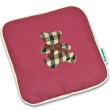 Nahřívací polštářek z třešňových pecek 15x15cm  - Bear Cube old pink