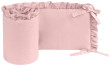 Ochranný bavlněný mantinel s volánkem Infantilo - Růžová