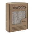 Bambusová pletená deka New Baby se vzorem 100 x 80 cm - Light grey
