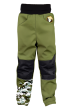 Softshellové kalhoty dětské Maskáč khaki Wamu - Vel. 86-92