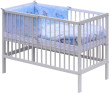Postýlka 120 x 60 cm s kompletní výbavou Scarlett Lucy - Modrá