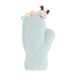 Dětské zimní huňaté palčáky s lamou a bambulkami  2 - 3 roky - Mint