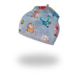 Čepice podšitá Outlast® dráčci/šedý melír Little Angel - Vel. 4 (45-48 cm)