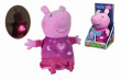 Peppa Pig 2v1 plyšový usínáček, hrající + světlo 25 cm - Růžový