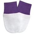 Kojenecké rukavičky pro novorozence úplet Babyrenka - White/Violet