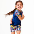 Plážové UV triko pro děti krátký rukáv Garden Delight - Vel. (3-4 roky)