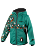 Softshellová bunda dětská Medvědi tyrkysová Wamu - Vel. 110-116