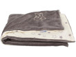 Dětská deka Wellsoft bio-bavlna 100 x 70 cm  - Šedá/hvězdičky
