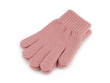 Dětské pletené rukavice - Pudrová