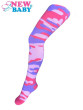 Bavlněné punčocháčky New Baby s maskáčovým vzorem Růžovo-fialové - Vel. 116 (5-6 let)