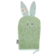 EKO Žínka bavlněná s oušky 20x15 cm - Bunny Olive green 