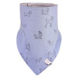 Šátek na krk podšitý Outlast® - Modrá pes/pruh bílošedý 