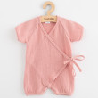 Kojenecký letní mušelínový overal New Baby pink - Vel. 86