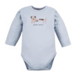 Body Puppy Playtime modré s dlouhým rukávem Eevi - Vel. 74