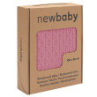 Bambusová pletená deka New Baby se vzorem 100 x 80 cm - Pink