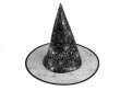 Karnevalový klobouk čarodějnický - Černá