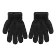 Dětské pletené prstové rukavice 9 - 11 let - Černé