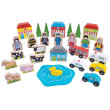 Velká sada příslušenství dřevěné vláčkodráhy Bigjigs Rail