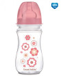 Antikoliková láhev se širokým hrdlem 240 ml Newborn baby Canpol babies - Růžová