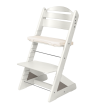 Dětská rostoucí židle Jitro Plus bílá - Šedý klín + lněný