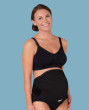 Těhotenský podpůrný pás přes bříško - nastavitelný - černý