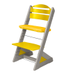 Dětská rostoucí židle Jitro Plus ŠEDÁ VÍCEBAREVNÁ - Žlutá