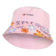 Klobouk tenký UV 50+ Outlast® růžová baby/růžová kytky  - Vel. 3 (42 - 44 cm)