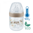 For Nature láhev s kontrolou teploty 150 ml Nuk - Hnědá